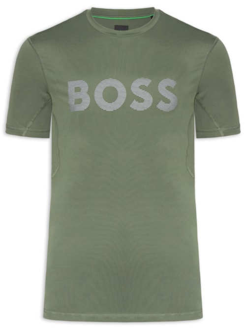 Camiseta Masculina Slim-Fit com Logo Tee Ac - Bege