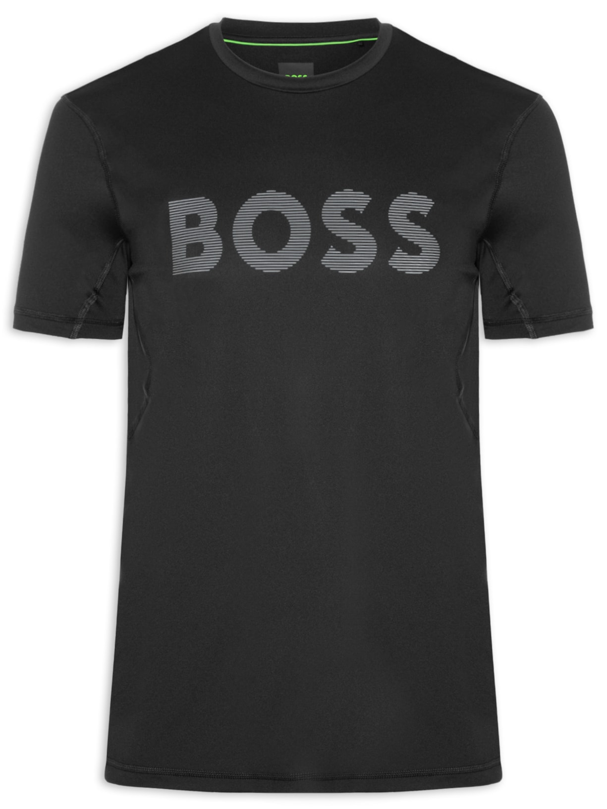 Camiseta Masculina Slim-Fit com Logo Tee Ac Preto Boss