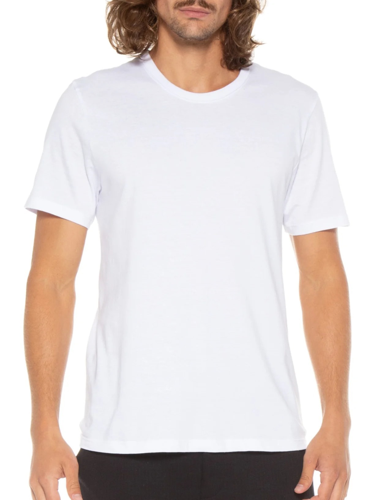 Camiseta Masculina Slim Fit Família Original Branco Hering