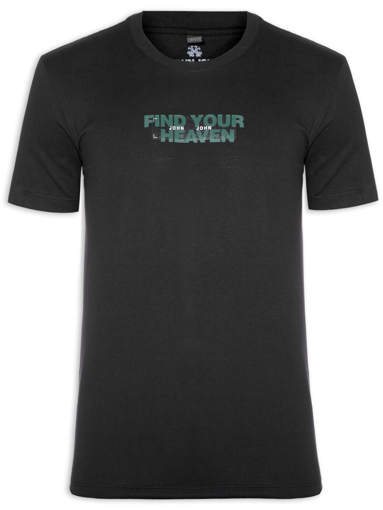 Camiseta Masculina Slim Fit Heaven - Preto