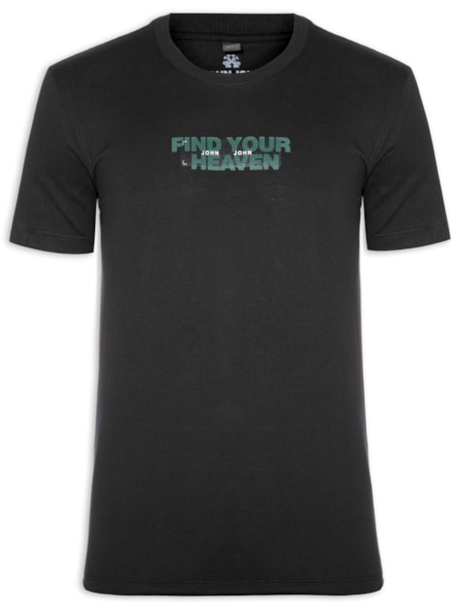 Camiseta Masculina Slim Fit Heaven - Preto
