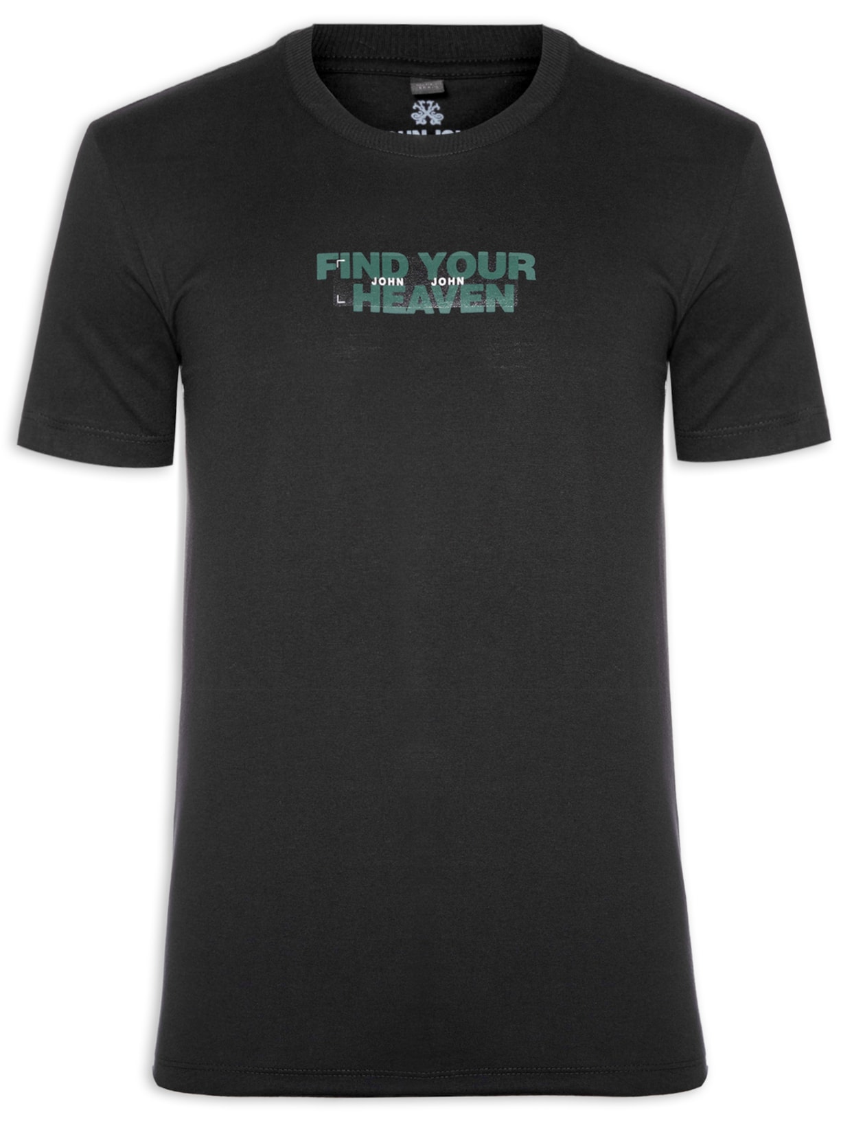 Camiseta Masculina Slim Fit Heaven - Preto