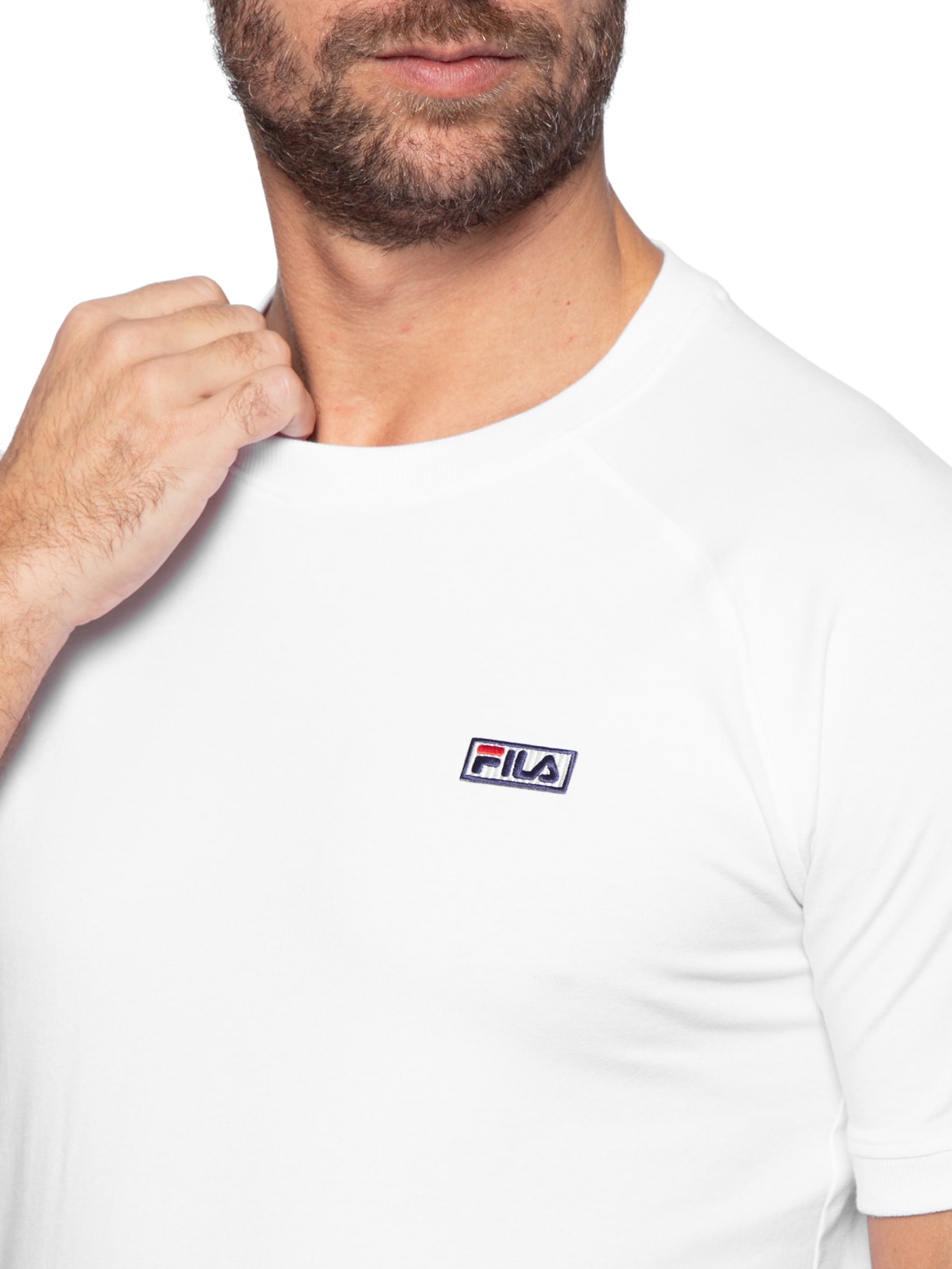 Camiseta Masculina Slim Fit Ii Fila Branco - Main Image