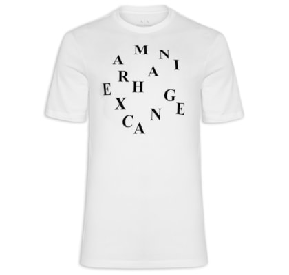 Camiseta Masculina Slim Fit Logo Orgânico - Branco