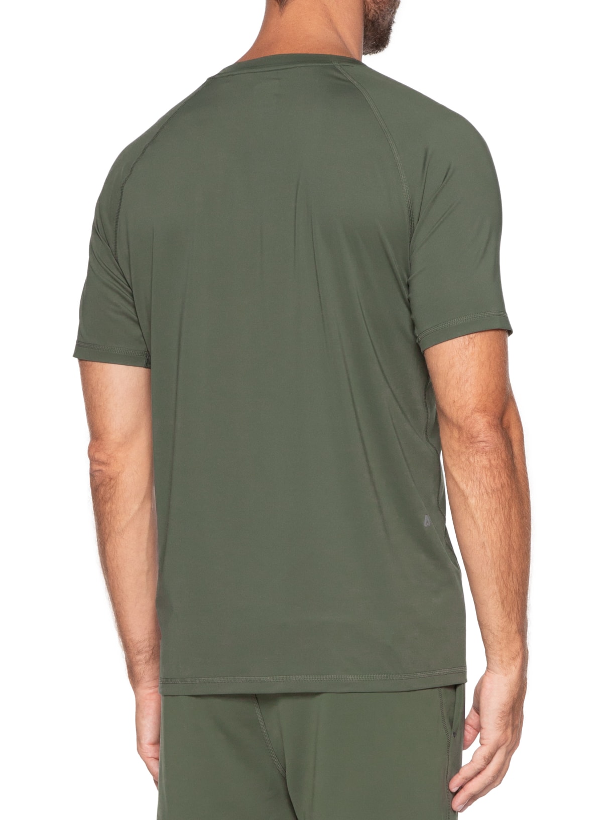Camiseta Masculina Slim-Fit Reflect Details Tee Ac Verde Boss