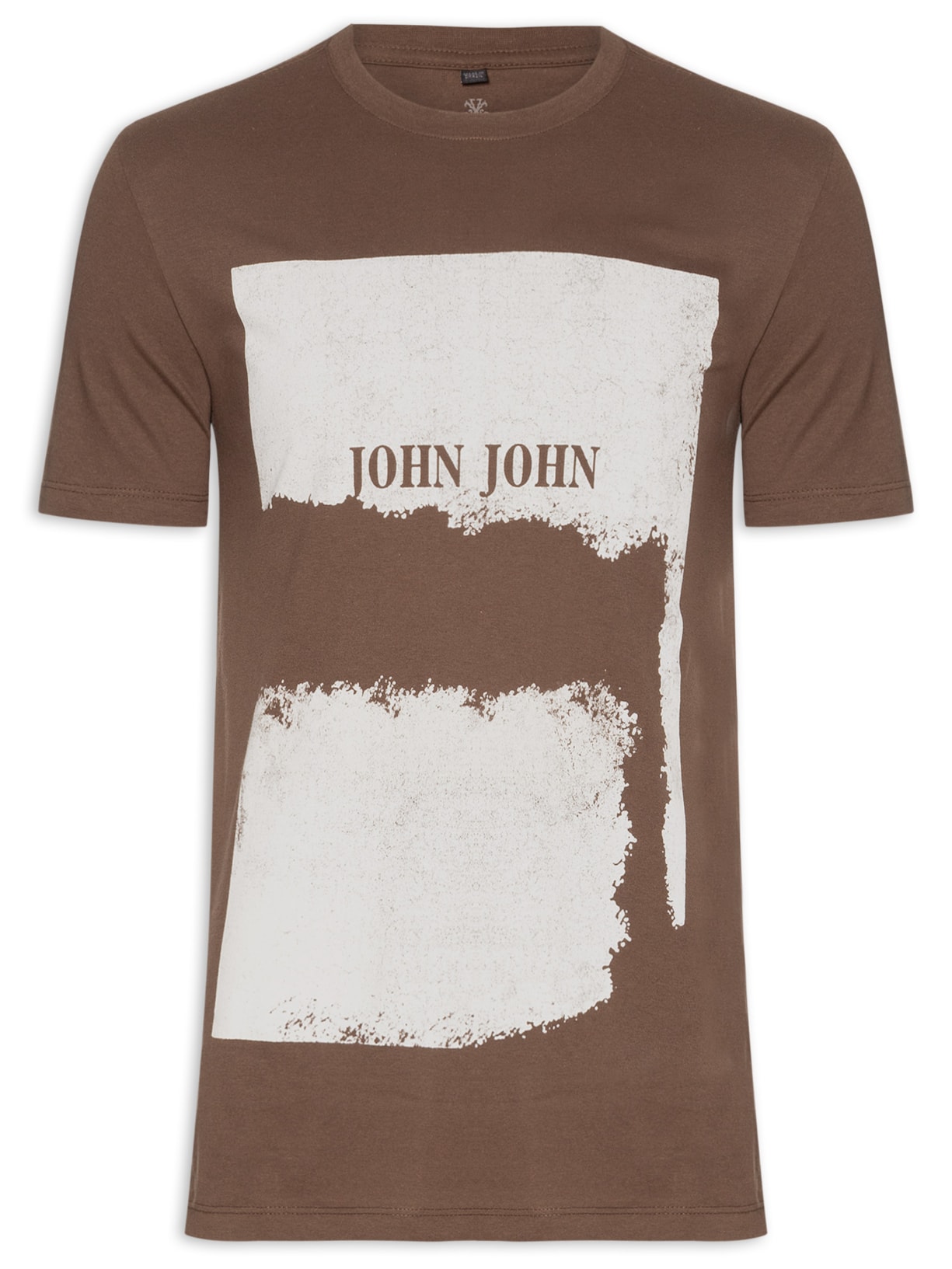 Camiseta Masculina Slim Fit Vintage Post Café - Marrom