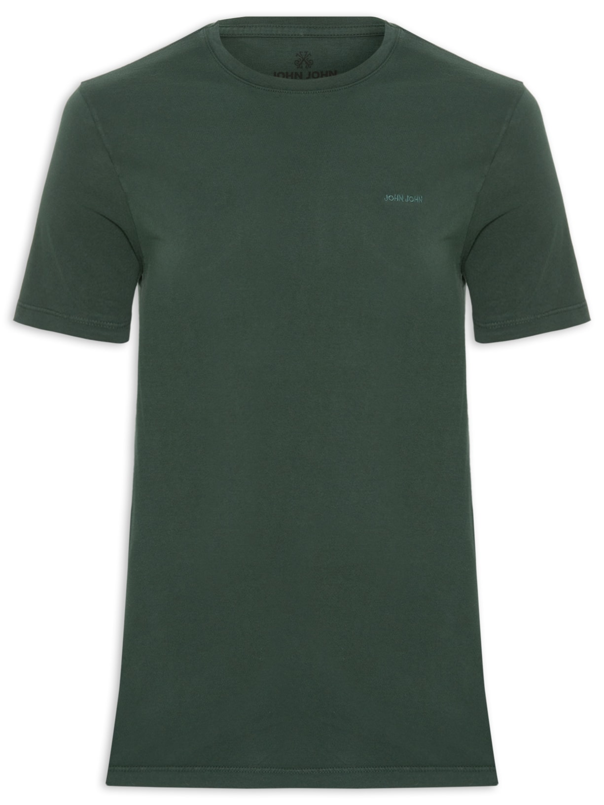 Camiseta Masculina Slim John Soft - Verde