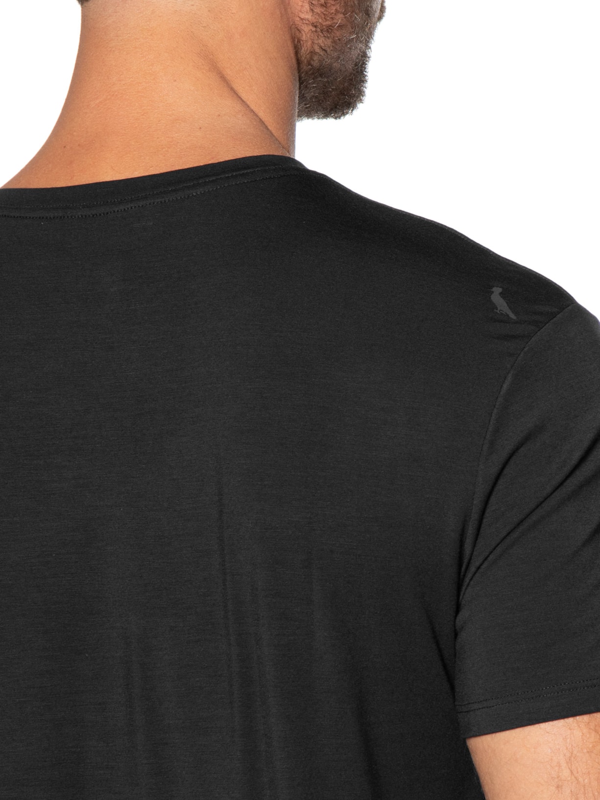 Camiseta Masculina Slim Modal Color Preto Reserva
