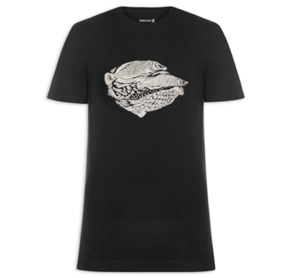 Camiseta Masculina Slim Pirarucu Regenerate Life - Preto