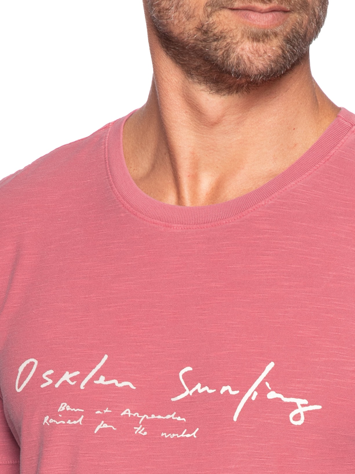 Camiseta Masculina Slim Rough Surfing Arpoador Vermelho Osklen
