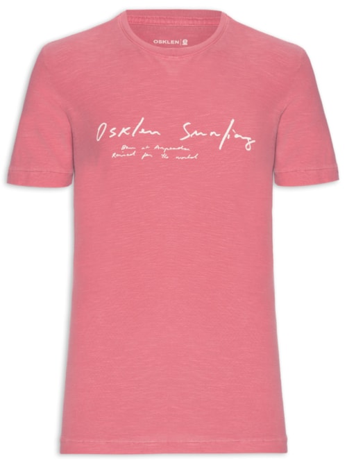 Camiseta Masculina Slim Rough Surfing Arpoador - Vermelho