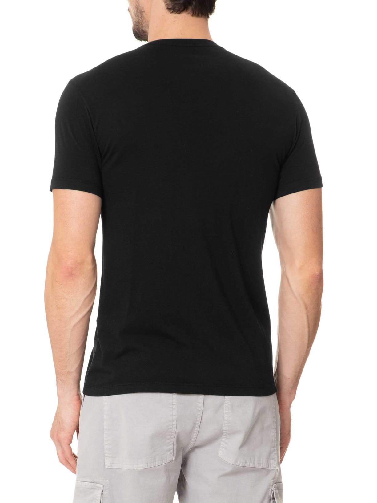 Camiseta Masculina Slim Soft Preto John John