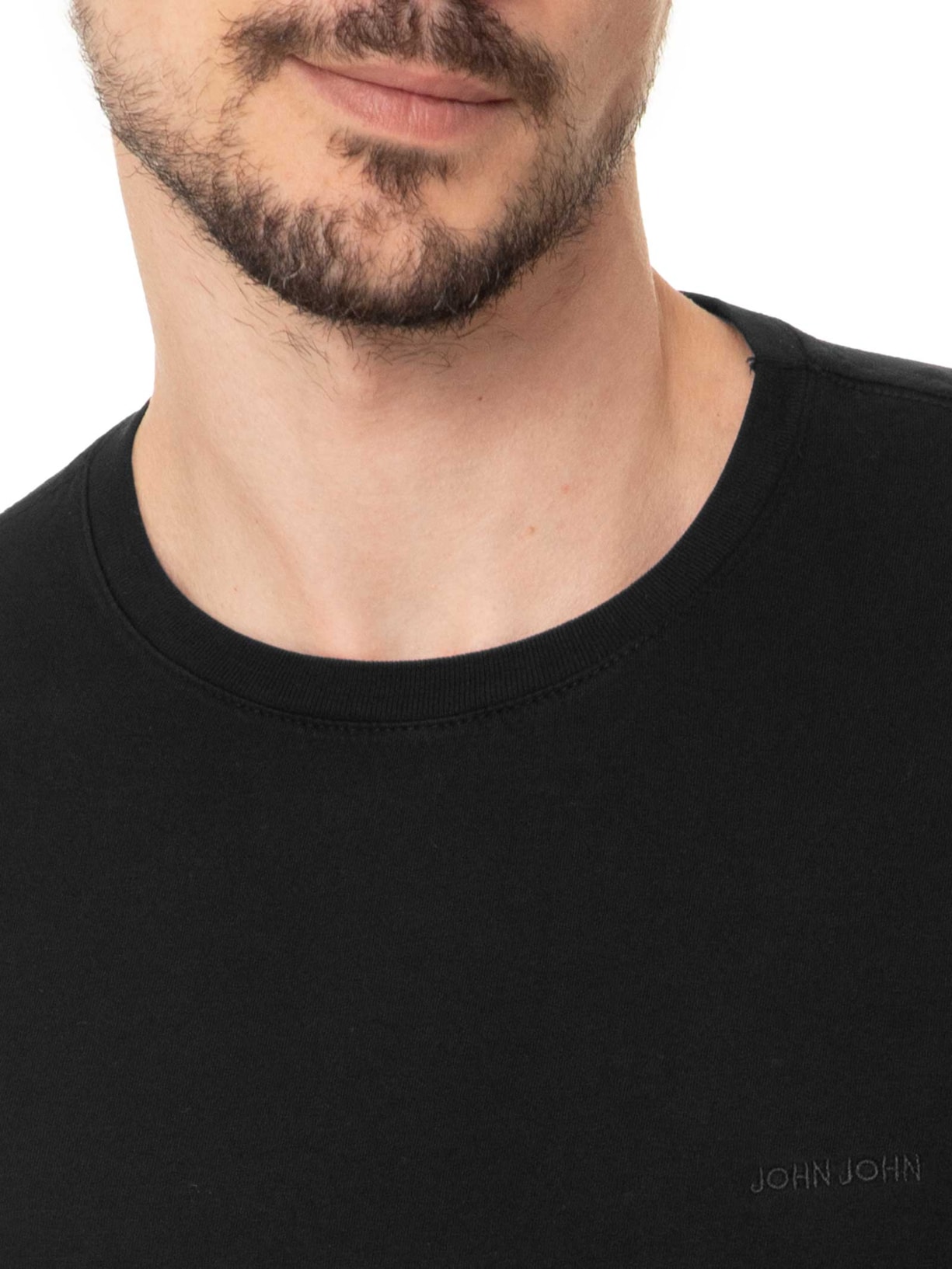 Camiseta Masculina Slim Soft Preto John John