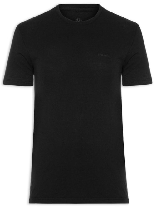 Camiseta Masculina Slim Soft - Preto