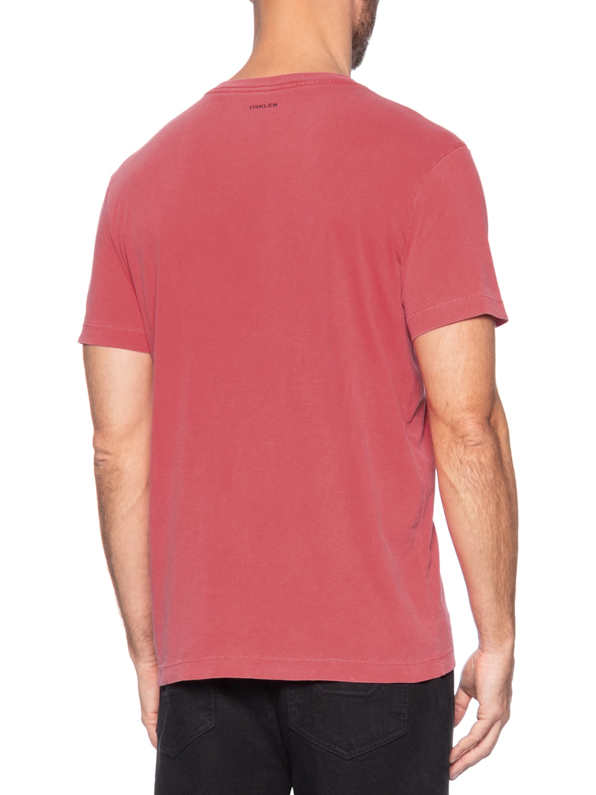 Camiseta Masculina Slim Stone Coqueiro Vermelho Osklen
