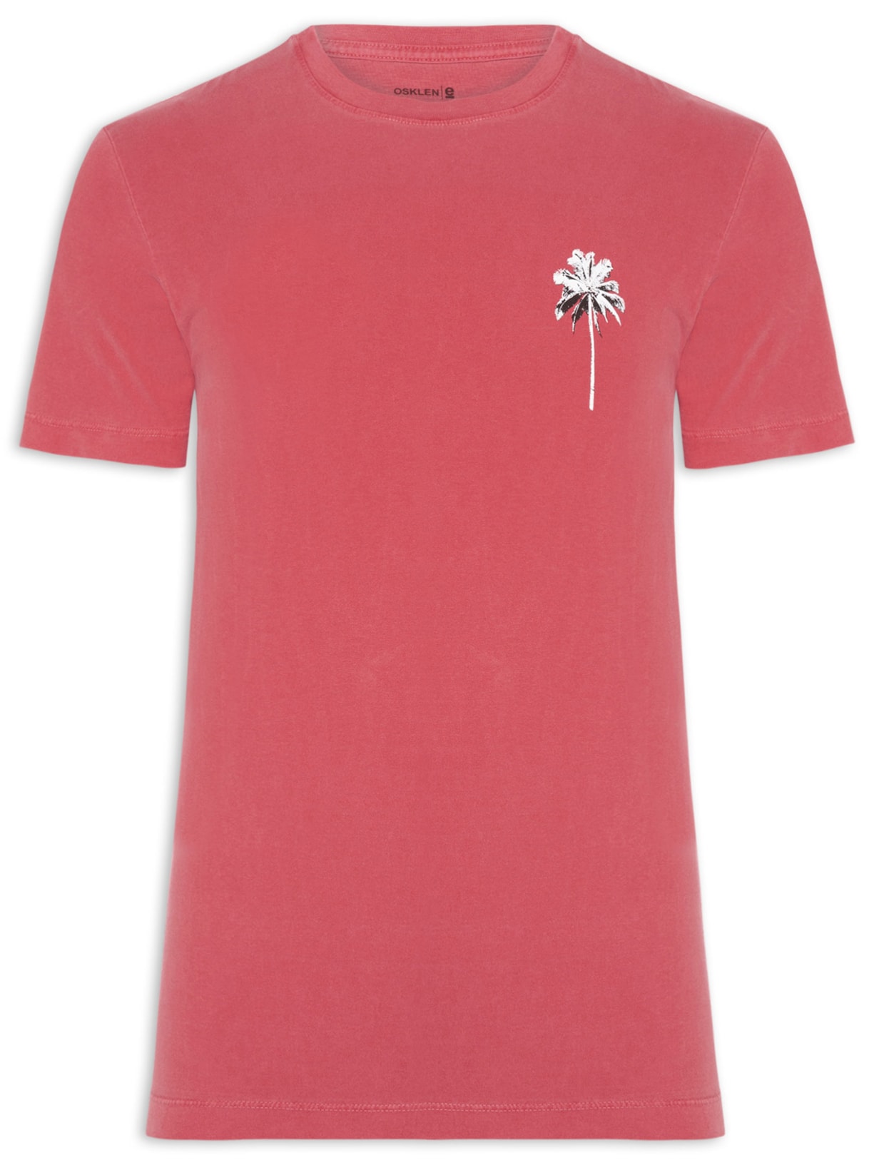 Camiseta Masculina Slim Stone Coqueiro - Vermelho