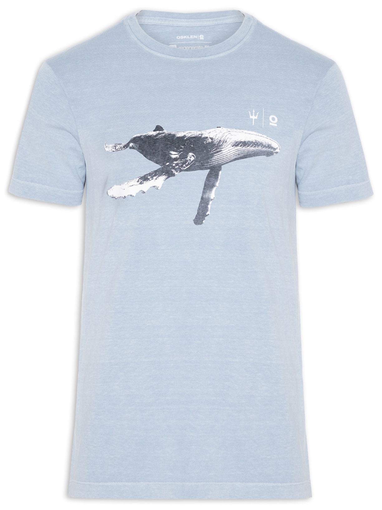 Camiseta Masculina Slim Stone Jubarte - Azul