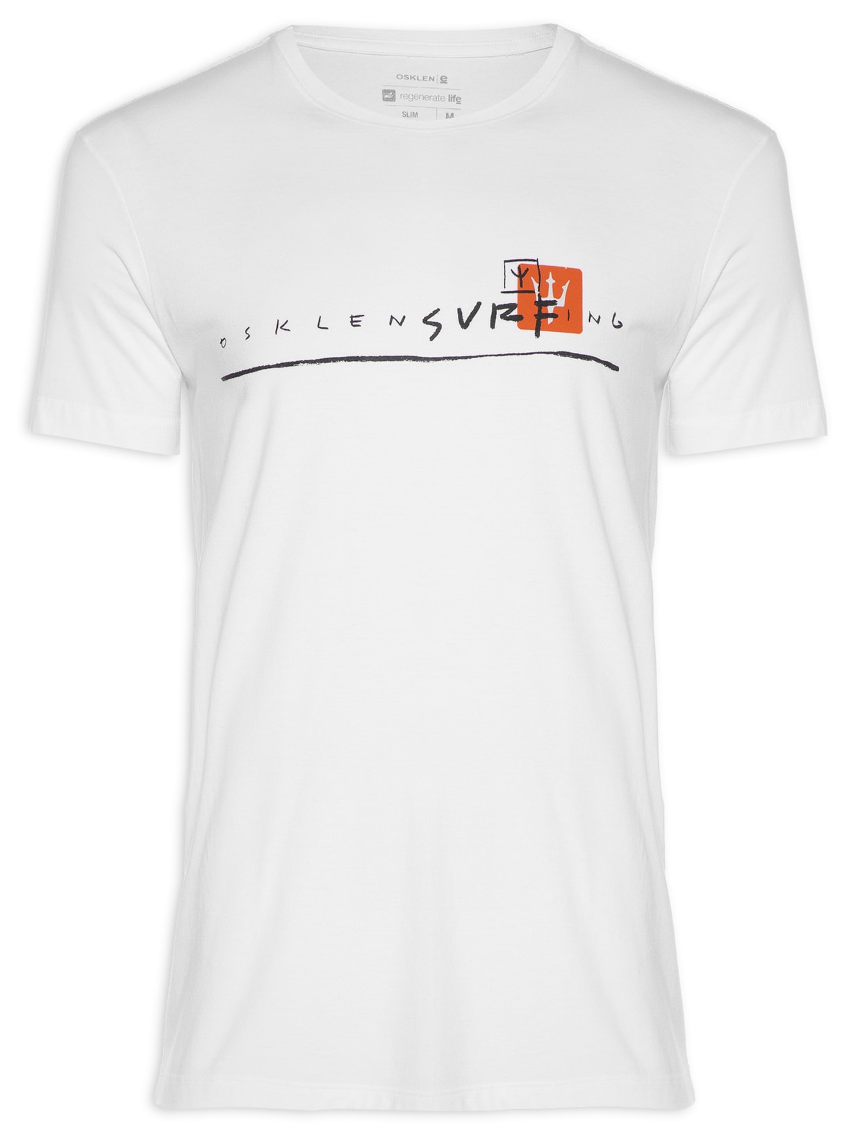 Camiseta Masculina Slim Stone Osklensurng Traco - Branco