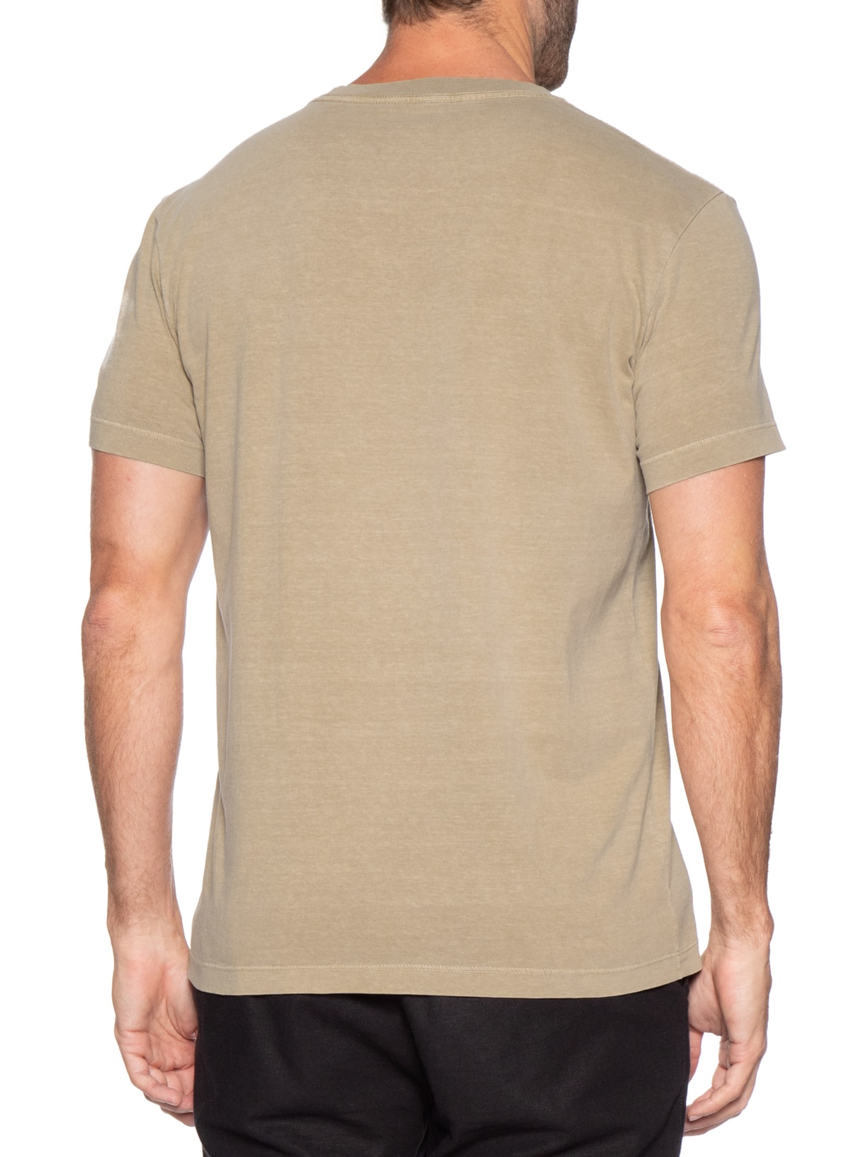 Camiseta Masculina Slim Stone Surfing Cursive – Bege Osklen