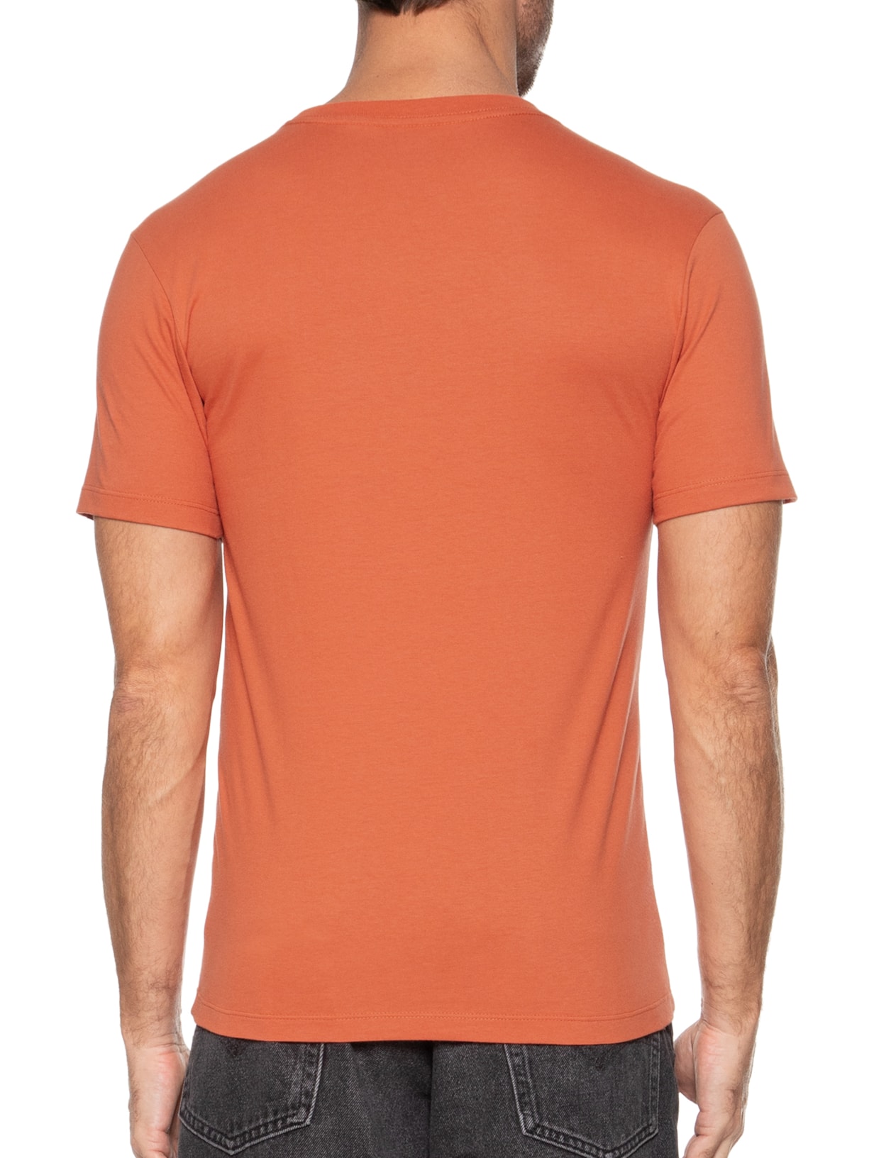 Camiseta Masculina Slim Tab Tee Laranja Levi's