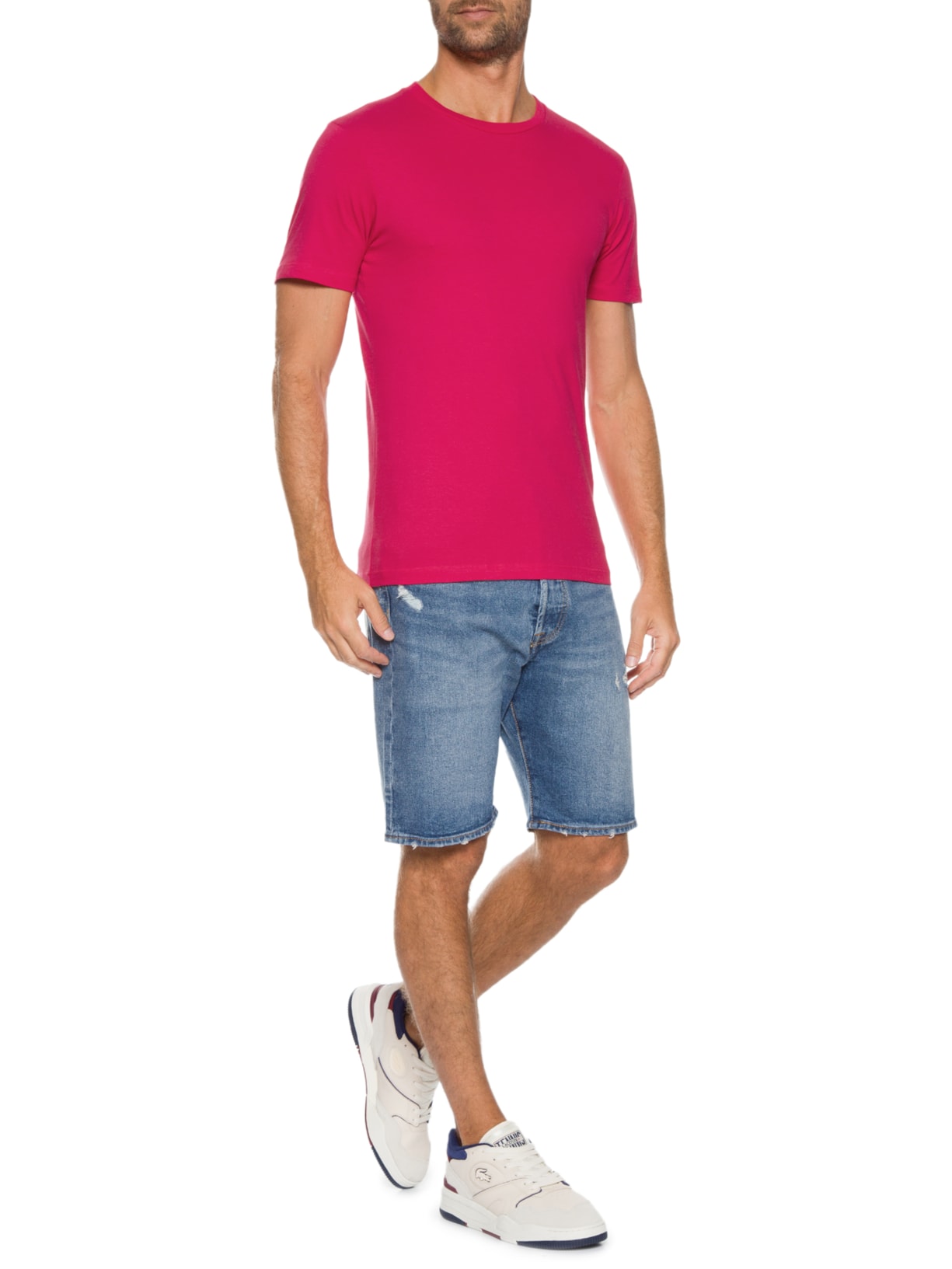 Camiseta Masculina Slim Tab Tee Rosa Levi's