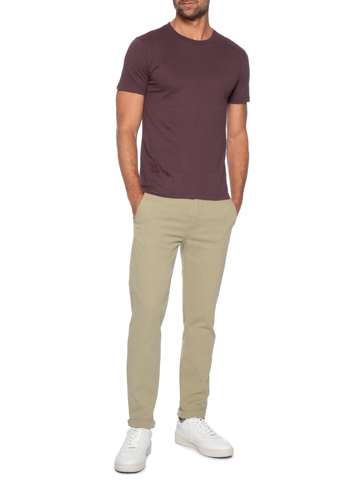 Camiseta Masculina Slim Tab Vermelho Levi's