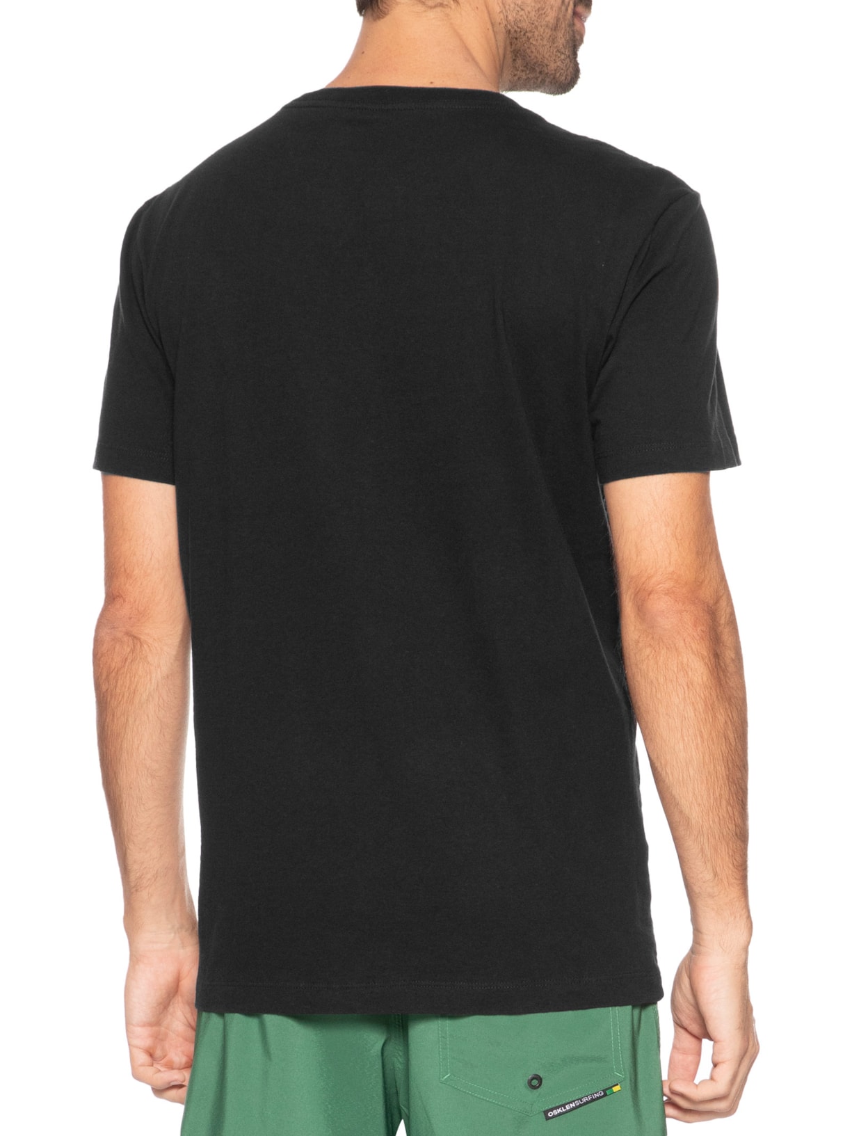 Camiseta Masculina Slim Vintage Abacaxi Preto Osklen
