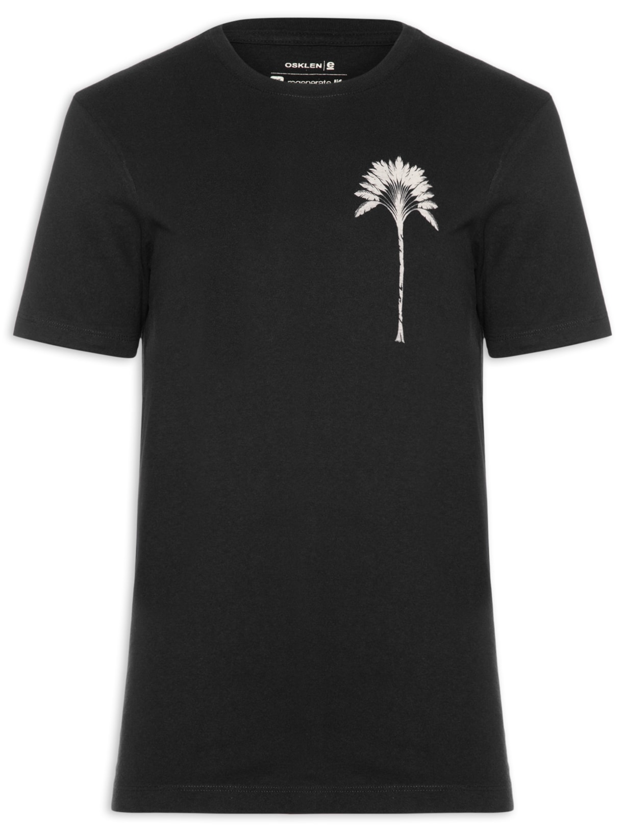 Camiseta Masculina Slim Vintage Imperial Manga Curta - Preto