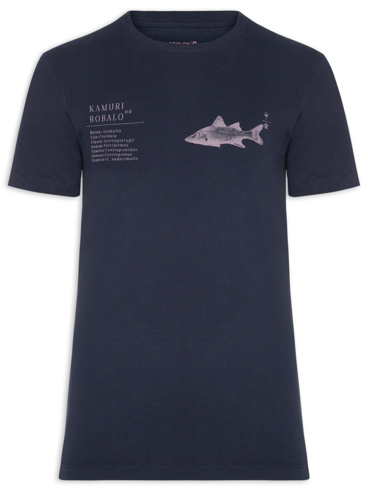 Camiseta Masculina Slim Vintage Kamuri Mc - Azul