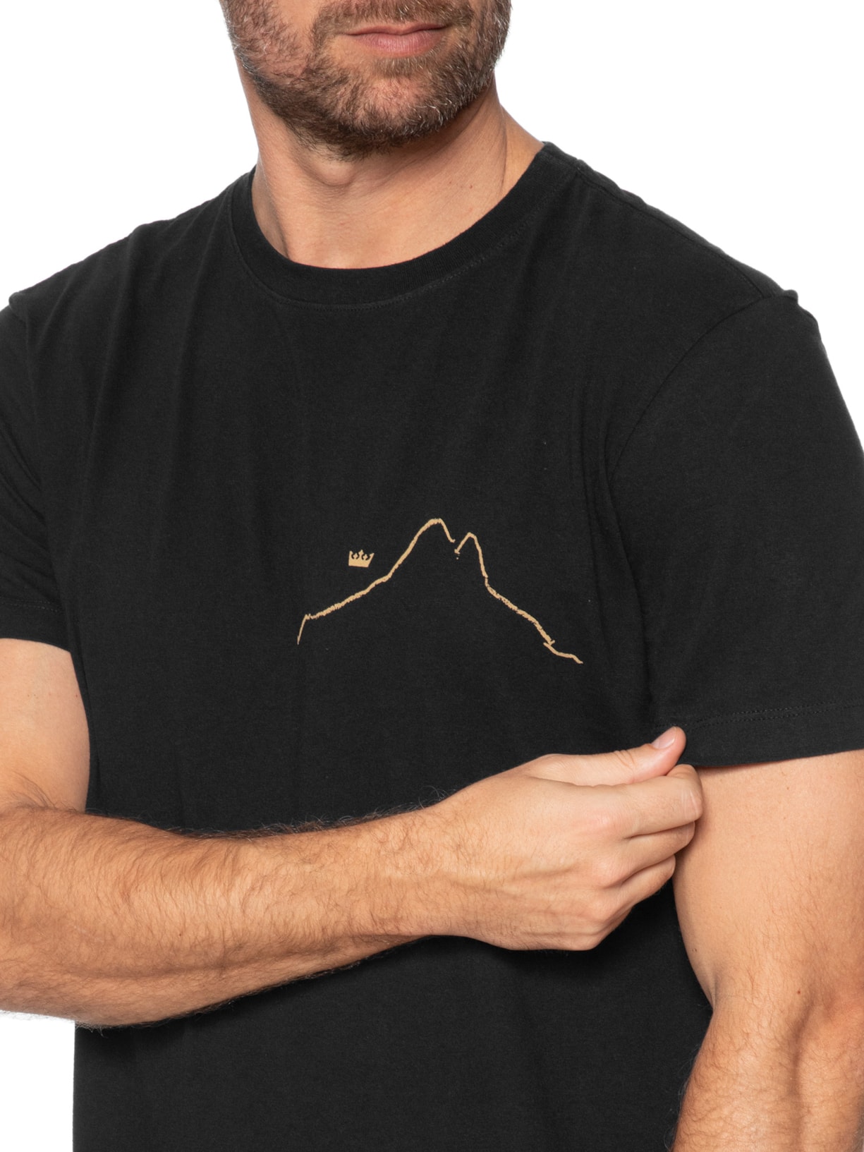 Osklen Camiseta Masculina Slim Vintage Regenerate Life Preto