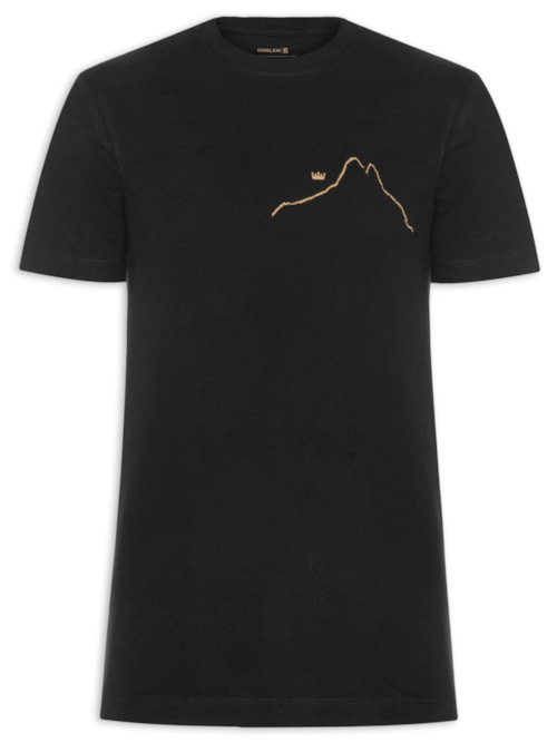 Camiseta Masculina Slim Vintage Regenerate Life - Preto