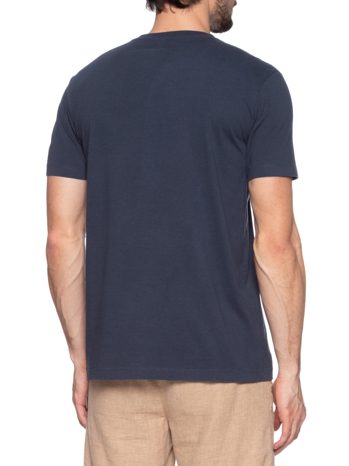 Camiseta Masculina Slim Vintage Surf Handwriting Azul Osklen