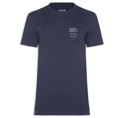 Camiseta Masculina Slim Vintage Surf Handwriting - Azul