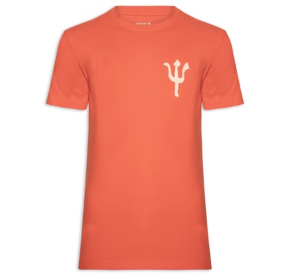 Camiseta Masculina Slim Vintage Trid Caiçara - Laranja