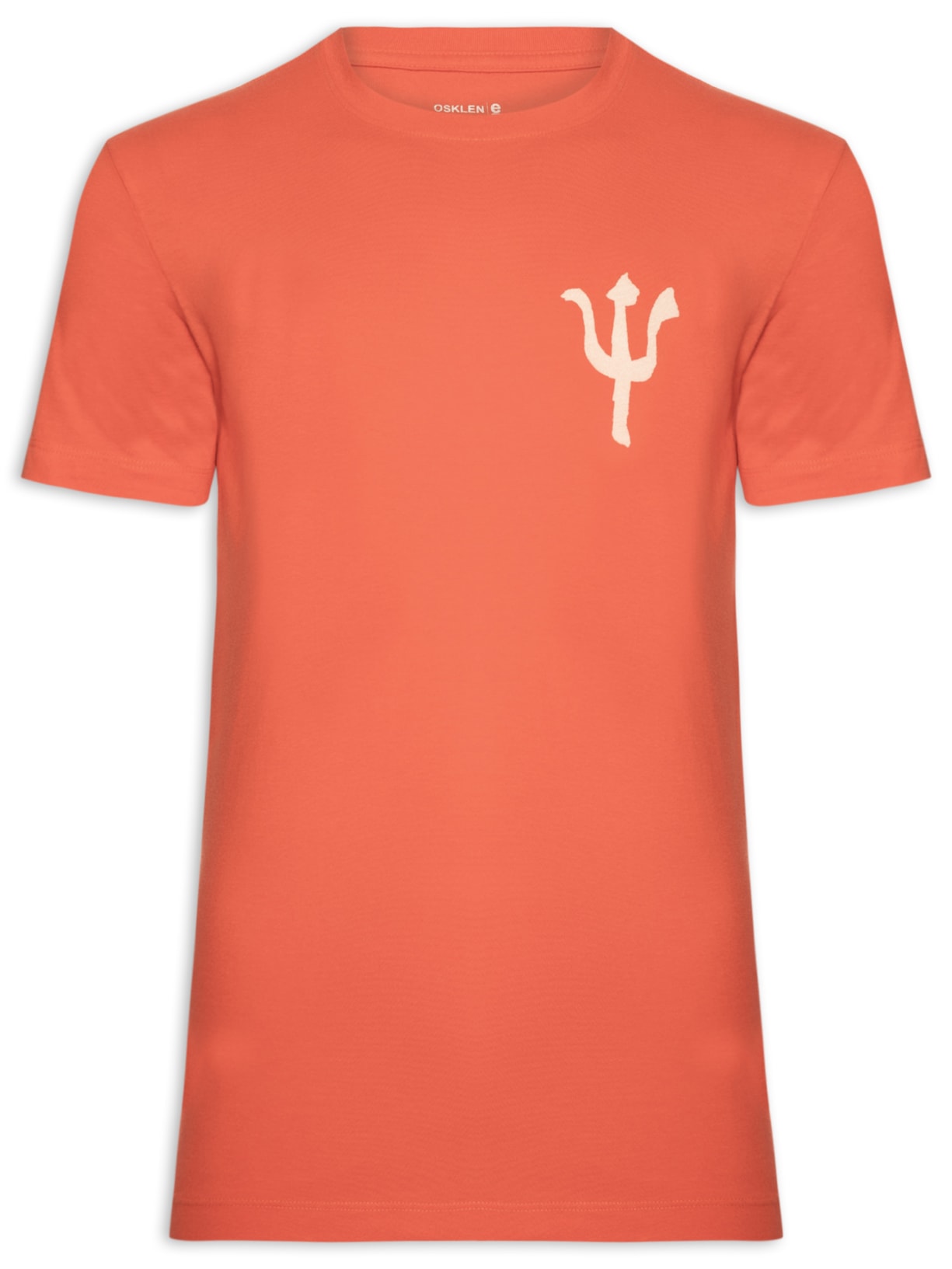 Camiseta Masculina Slim Vintage Trid Caiçara - Laranja
