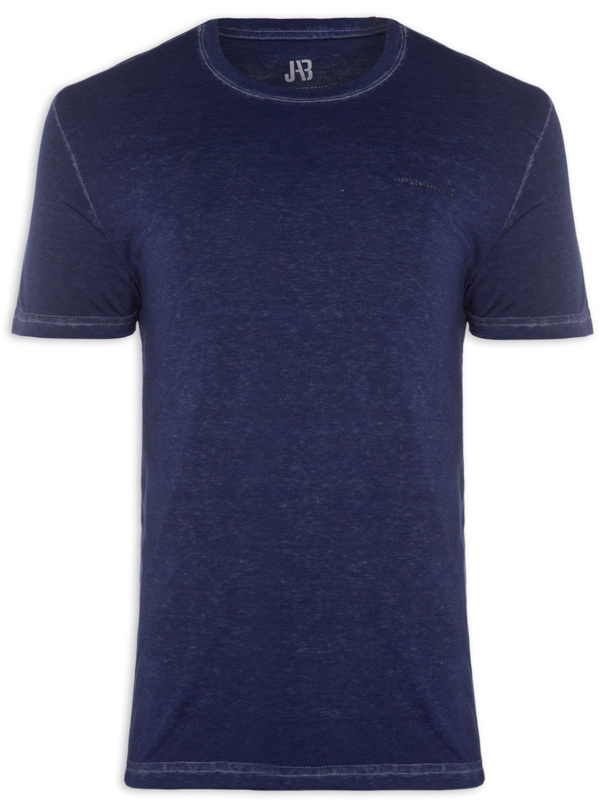 Camiseta Masculina Slub Azul Jab