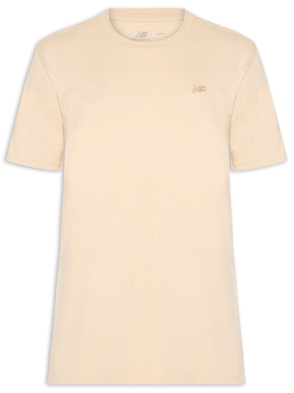 Camiseta Masculina Small Logo Marrom New Balance