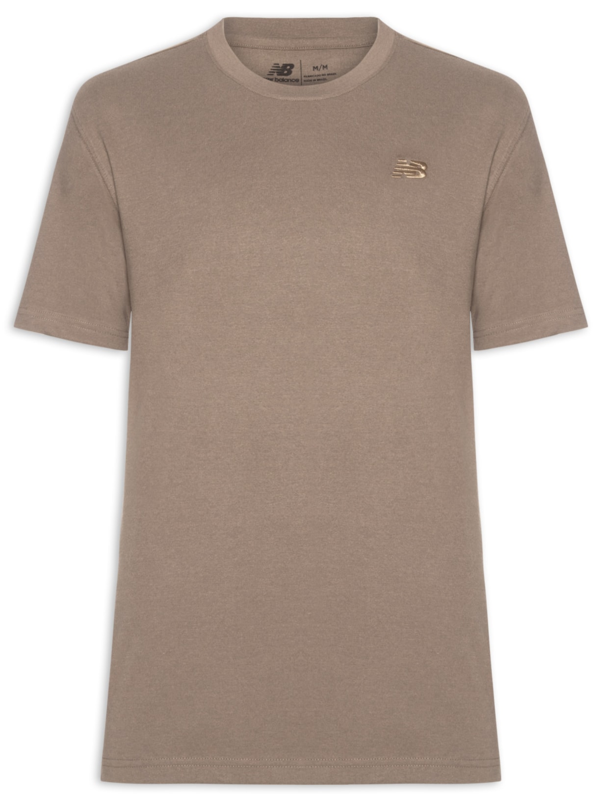 Camiseta Masculina Small Logo Marrom New Balance