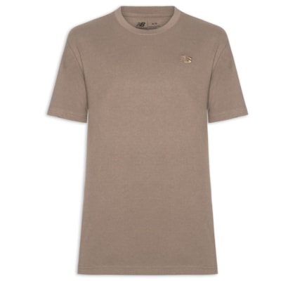 Camiseta Masculina Small Logo - Marrom
