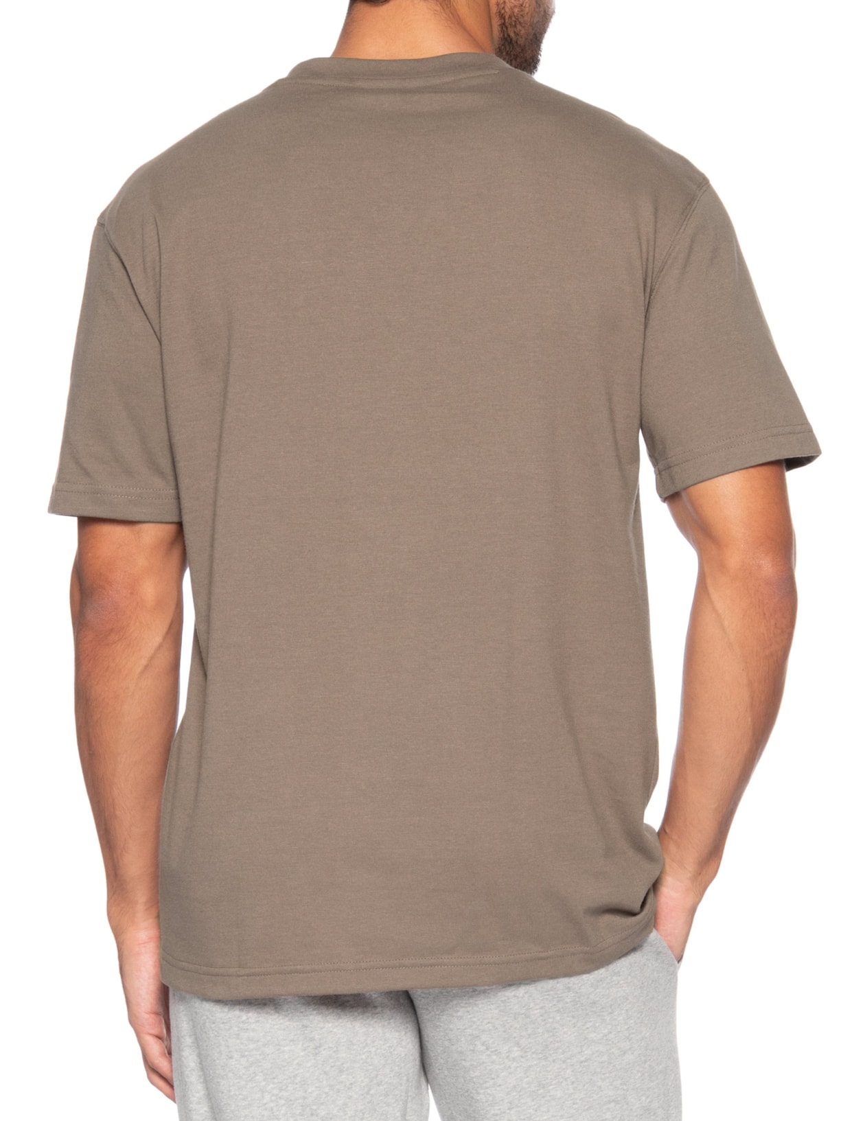 Camiseta Masculina Small Logo Marrom New Balance