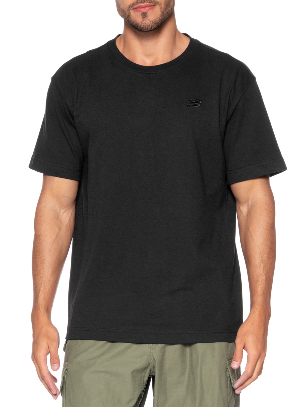 Camiseta Masculina Small Logo Preto New Balance