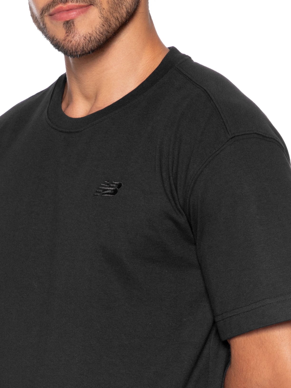 Camiseta Masculina Small Logo Preto New Balance