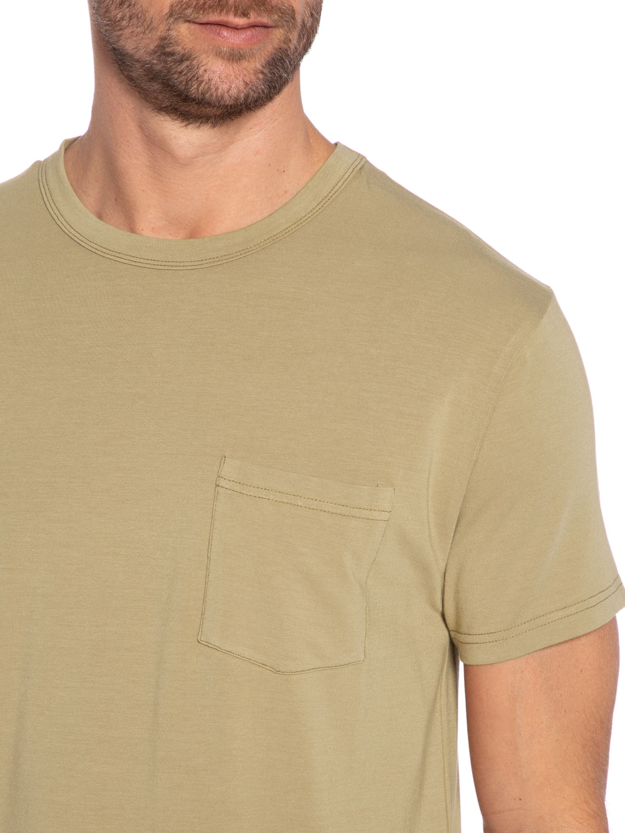 Camiseta Masculina Soft Comfort Americano Marrom Foxton