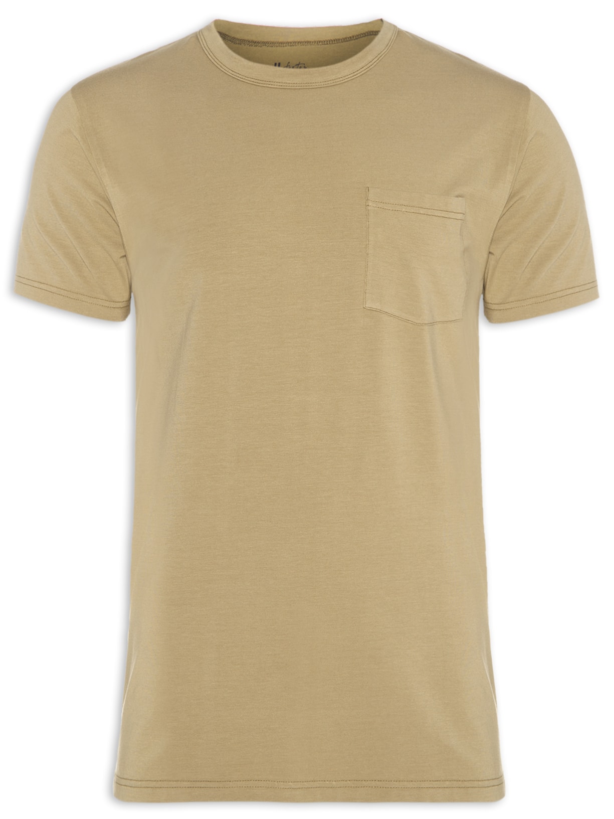 Camiseta Masculina Soft Comfort Americano Marrom Foxton