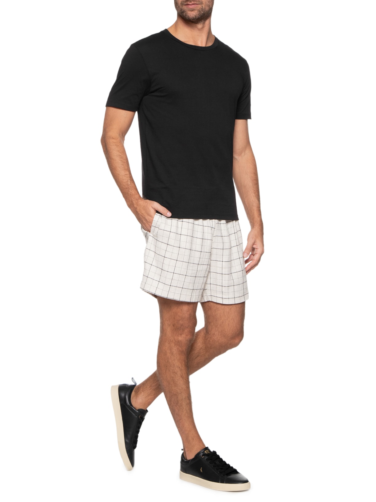 Camiseta Masculina Soft Lisa Preto Barche