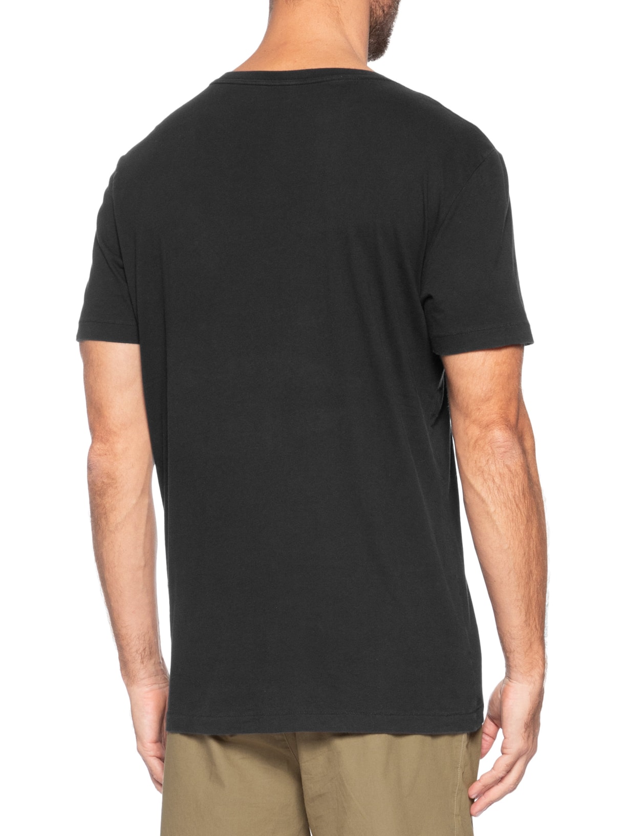 Camiseta Masculina Soft Used Brasão Destroyed Preto Osklen
