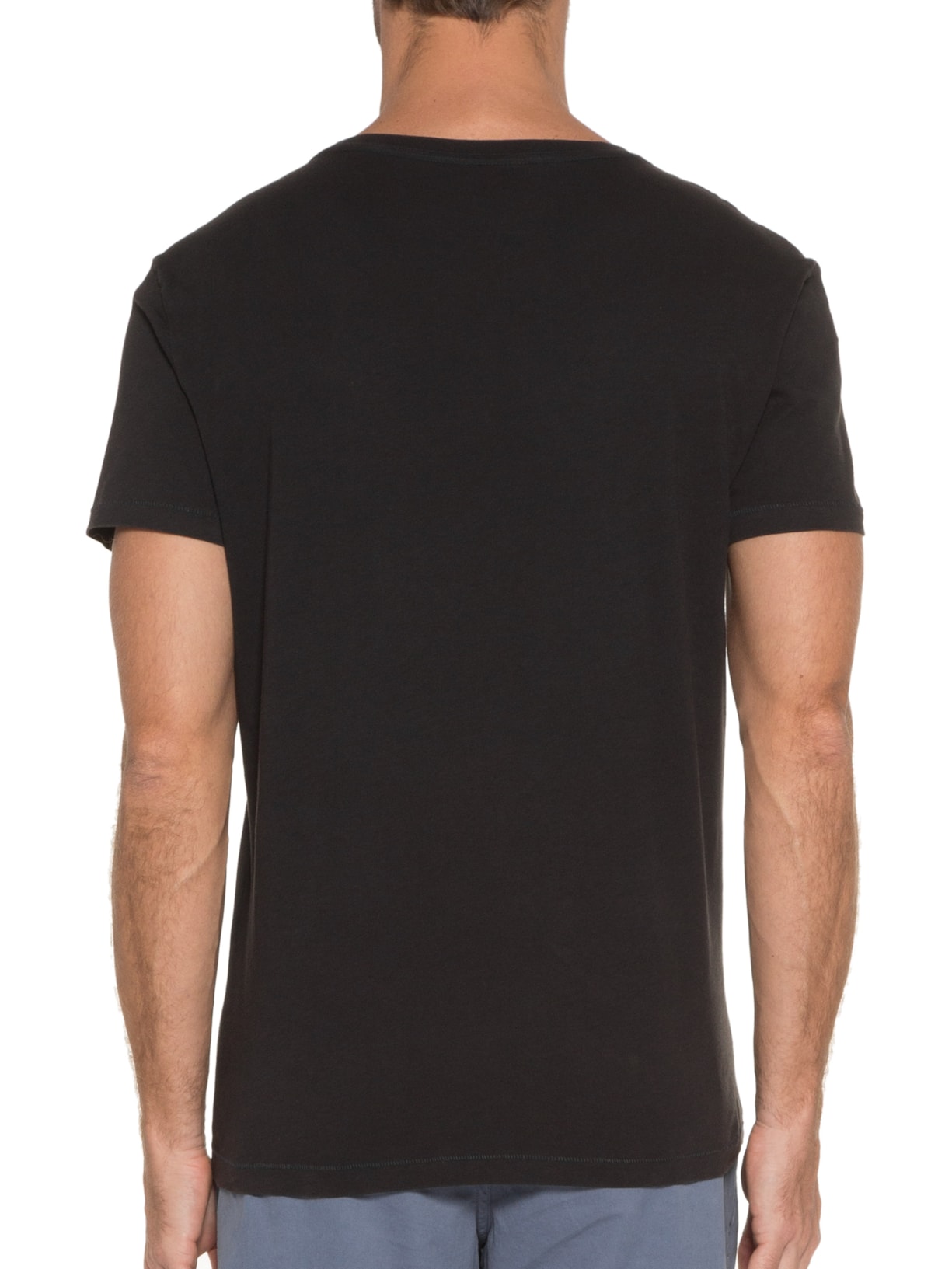 Camiseta Masculina Soft Used Folha Seca Preto Osklen