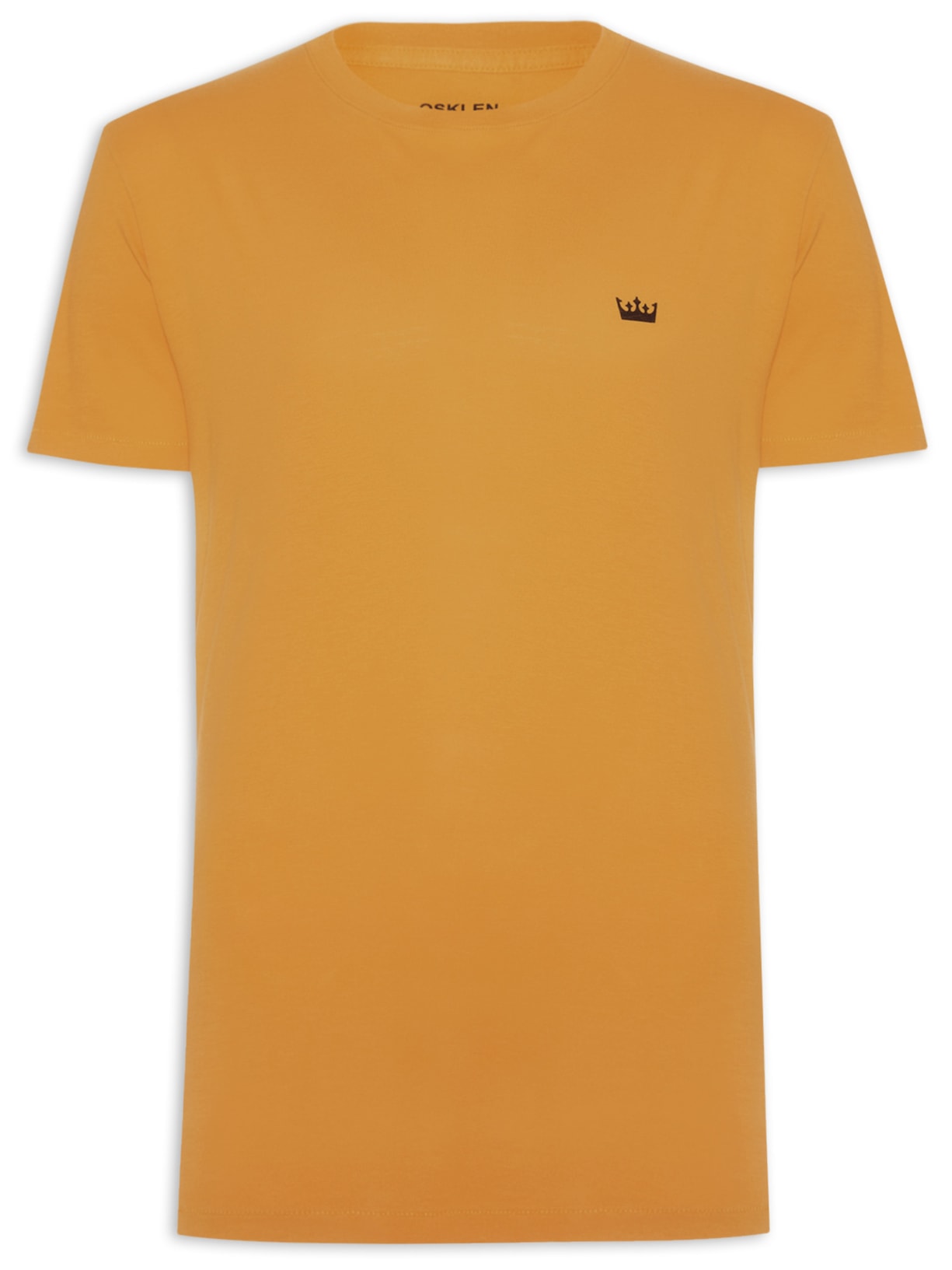 Camiseta Masculina Soft Used Gold Crown Manga Curta - Amarelo