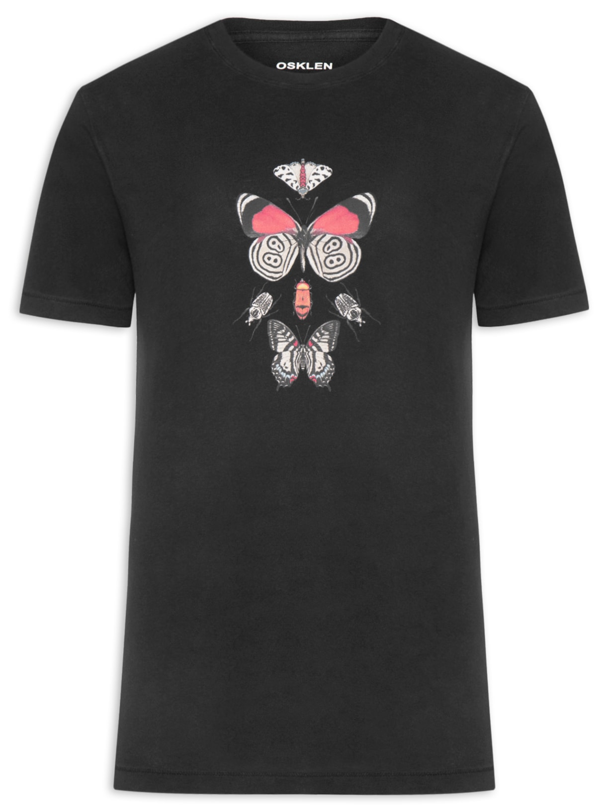 Camiseta Masculina Soft Used Insecta - Preto