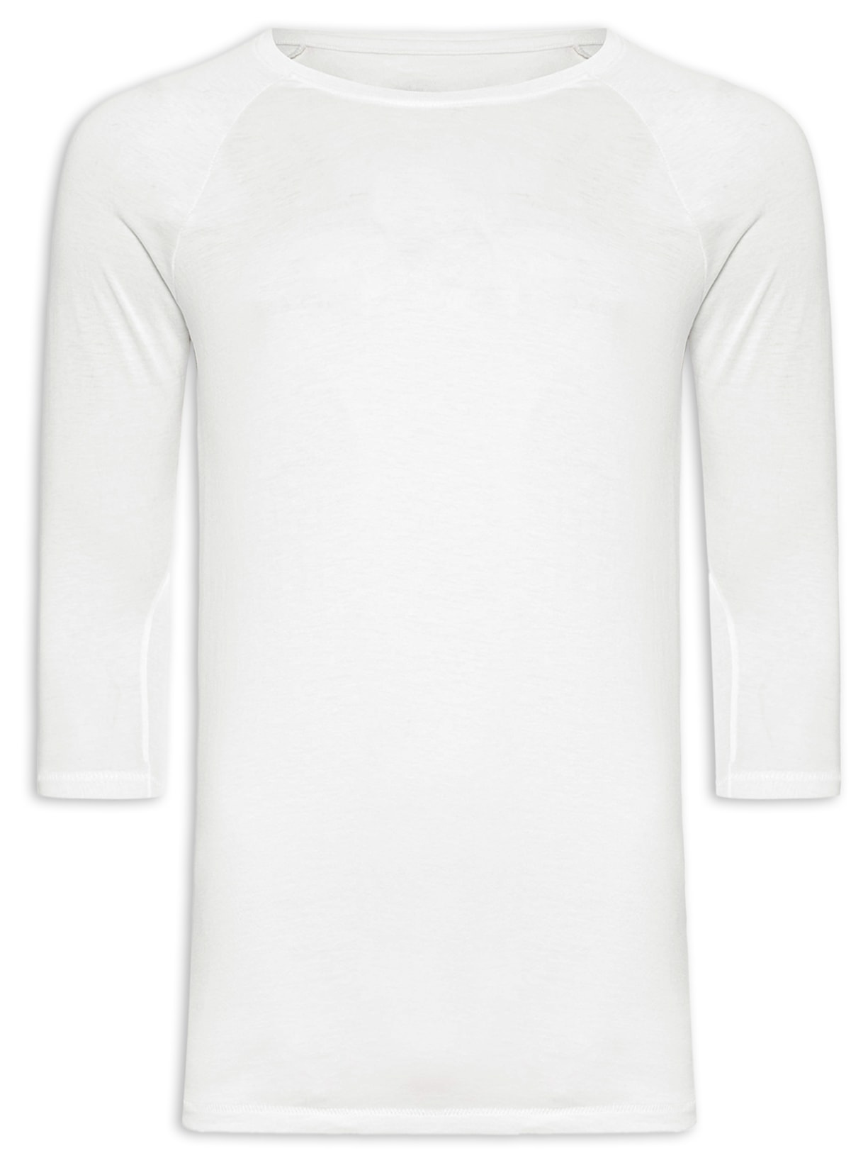 Camiseta Masculina Soho Raglan De Algodão Pima Regular Fit - Off White